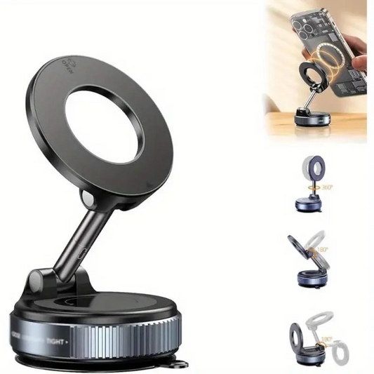 Soporte magnético para teléfono K007 con succión al vacío – Soporte para coche con rotación de 360°
