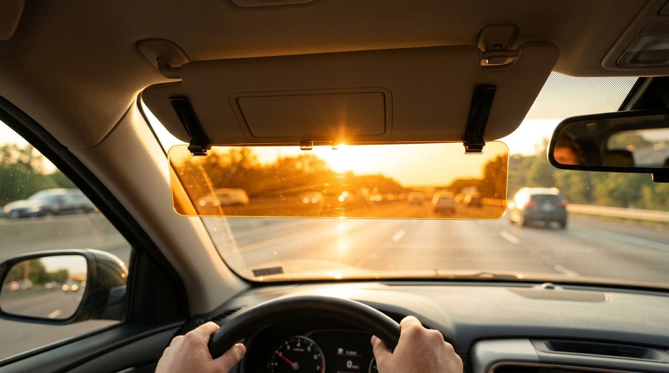 Extensor Anti-Deslumbramiento para Visera de Coche | Protección Solar Día y Noche