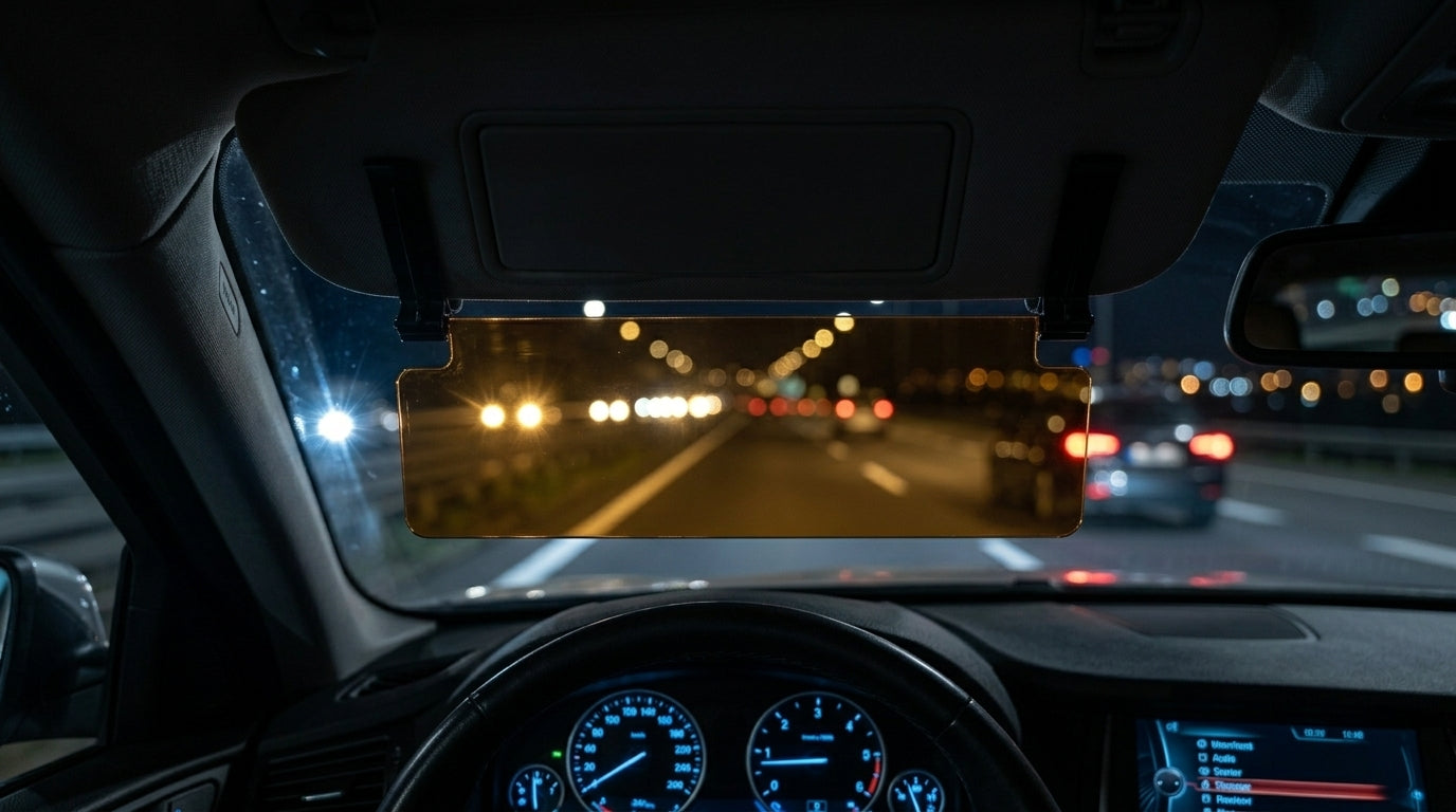 Extensor Anti-Deslumbramiento para Visera de Coche | Protección Solar Día y Noche