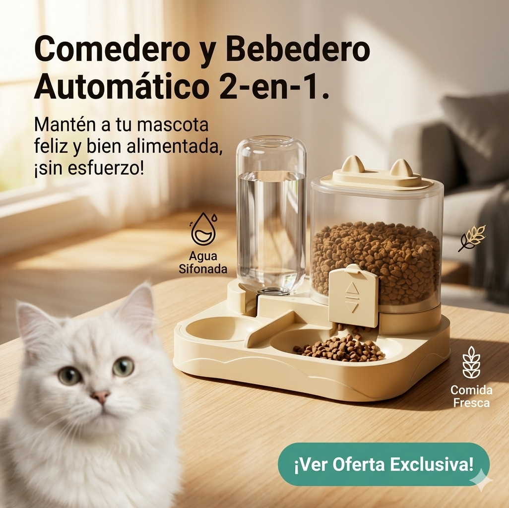 Estación de Alimentación Automática "Aqua & Grain" – Todo en Uno